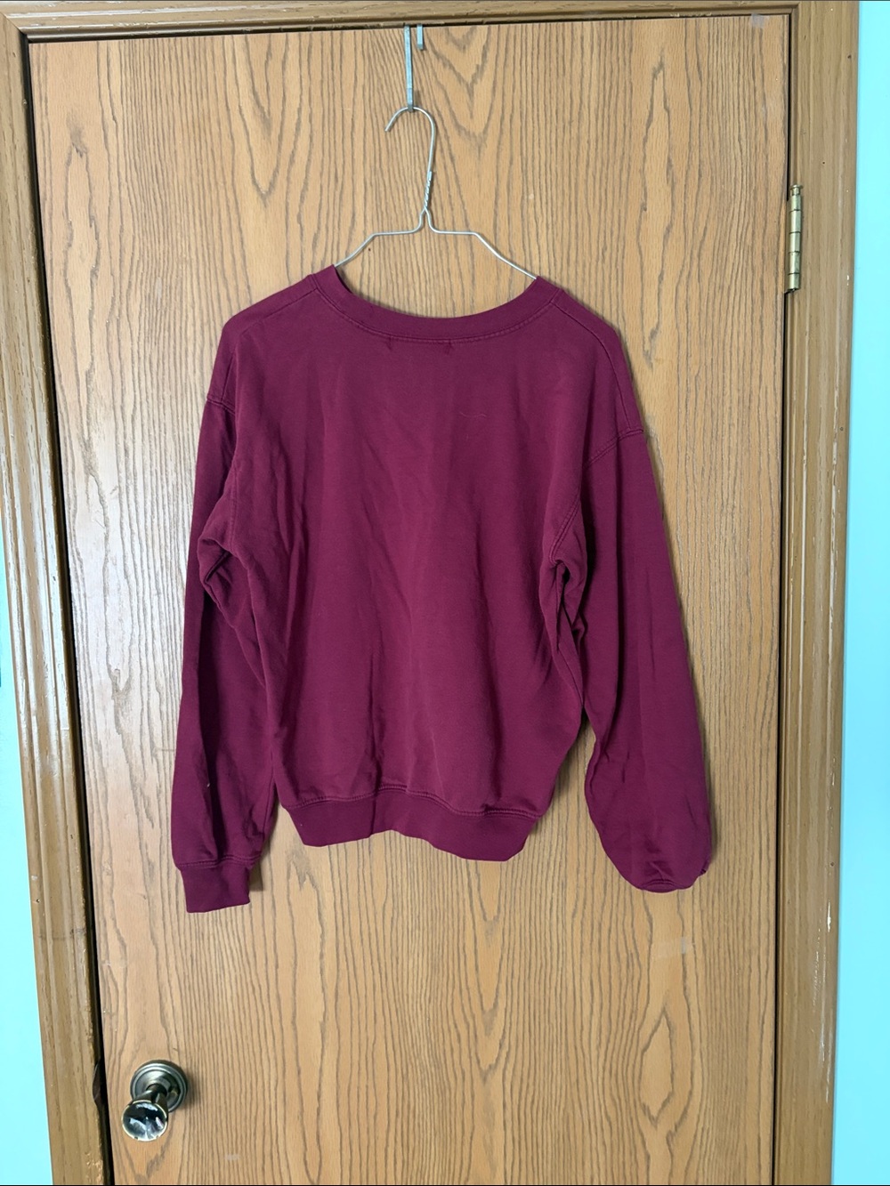Wound Up Crewneck Sweatshirt - Burgundy